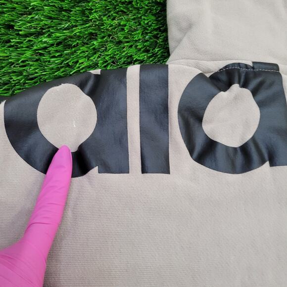 ADIDAS Trefoil Hoodie Womens Small 21x24 Baggy Back-Print - Picture 8 of 16